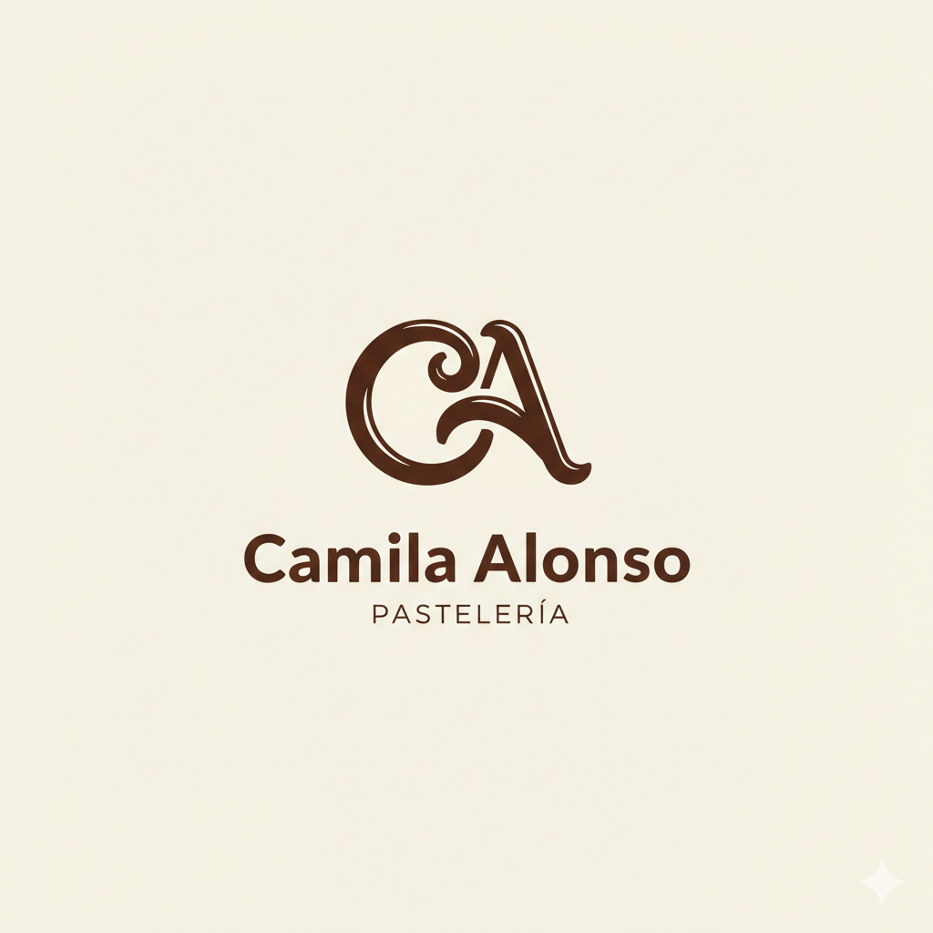 Logotipo de Camila Alonso Pastelería Artesanal